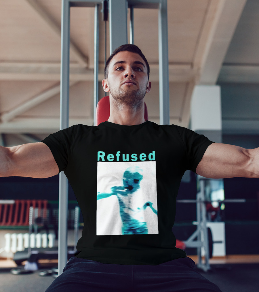 Refused Songs To The Flames Of Discontent Distorted Blue Figure T-Shirt