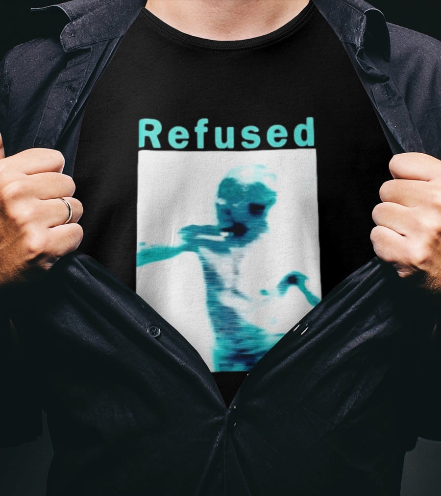 Refused Songs To The Flames Of Discontent Distorted Blue Figure T-Shirt