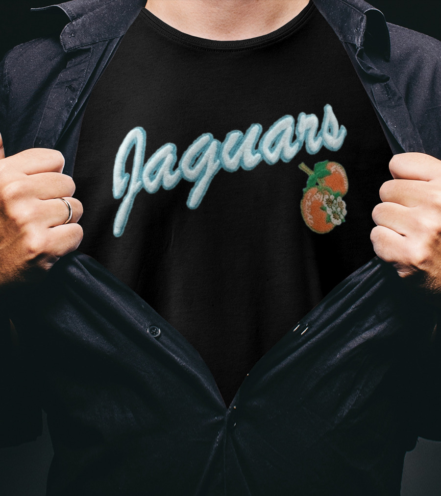 Jaguars X LAFAVRE Black Corduroy Hat Peaches Embroidery T-Shirt
