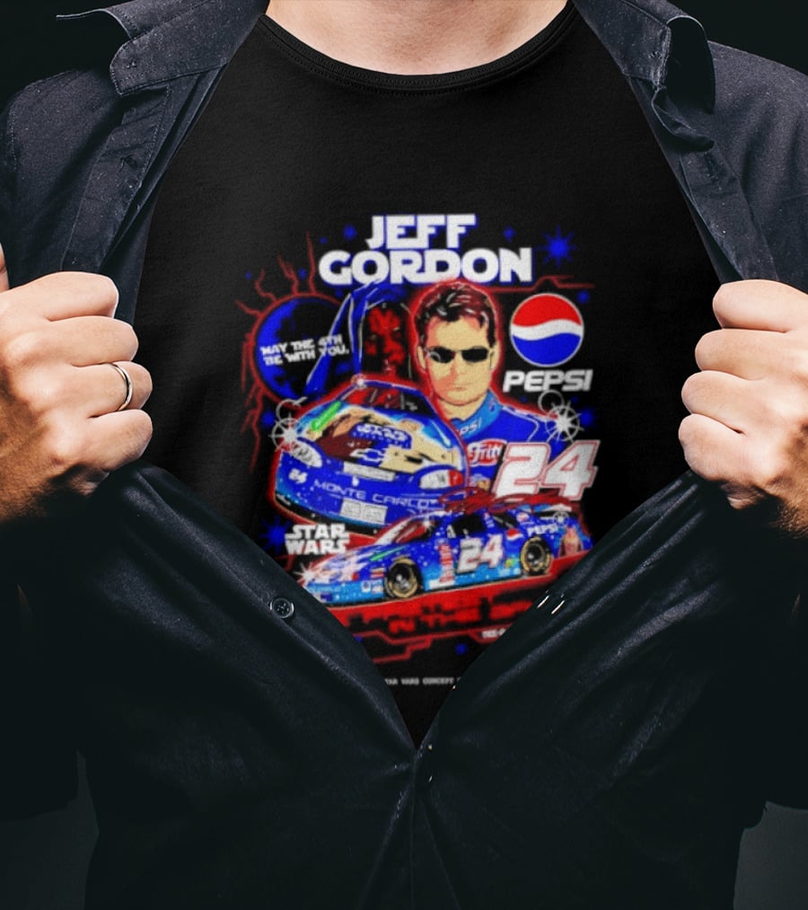 Jeff Gordon Pepsi Star Wars Monte Carlo 24 NASCAR Racing T-Shirt