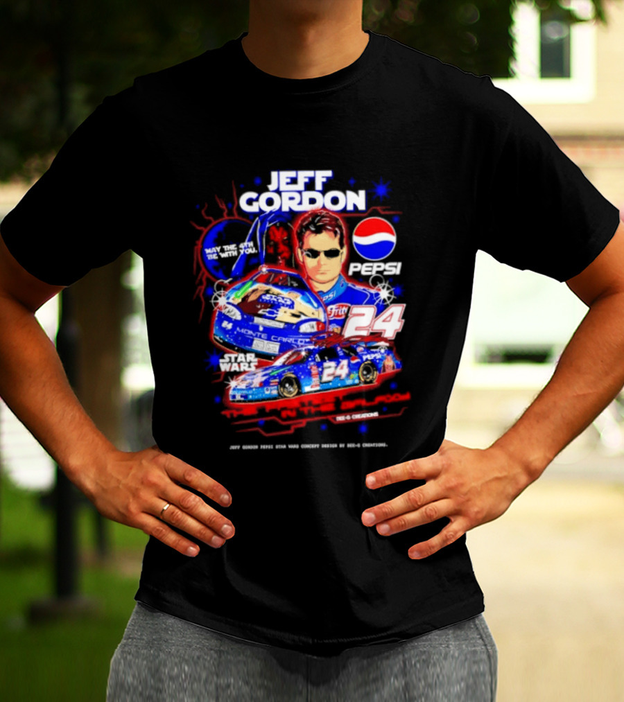 Jeff Gordon Pepsi Star Wars Monte Carlo 24 NASCAR Racing T-Shirt