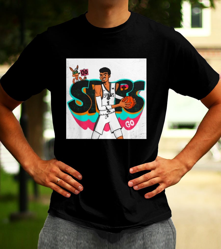 San Antonio Spurs Player Victor Wembanyama Go Spurs Go T-Shirt