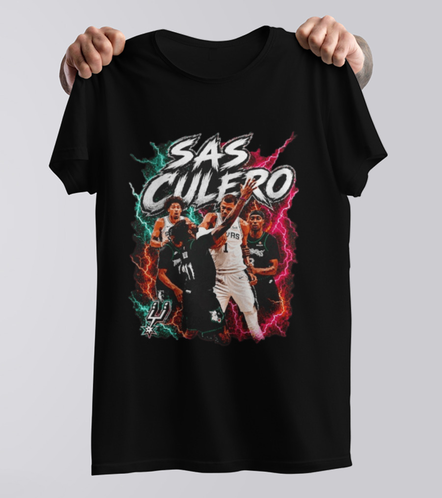 Sas Culero San Antonio Spurs Vs Minnesota Timberwolves Basketball Players T-Shirt