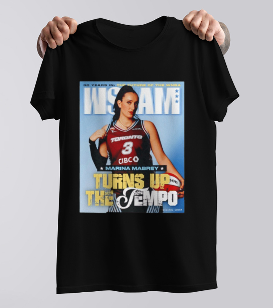 Marina Mabrey Turns Up The Tempo Toronto Basketball Slam Cover T-Shirt