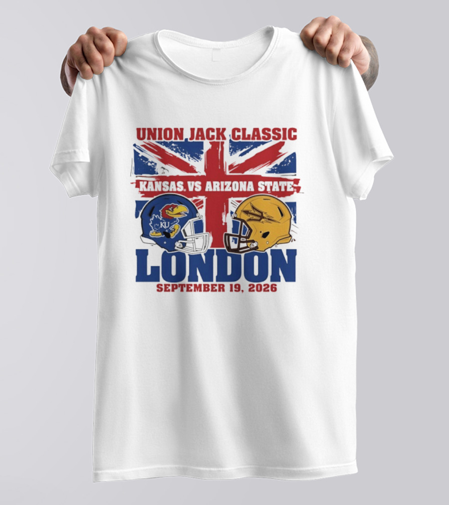 Union Jack Classic Kansas Vs Arizona State London September 19 2026 T-Shirt