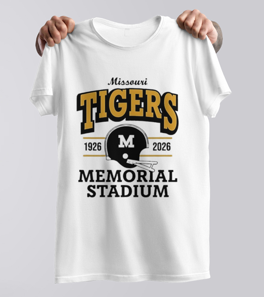 Missouri Tigers 1926 2026 Memorial Stadium Helmet T-Shirt