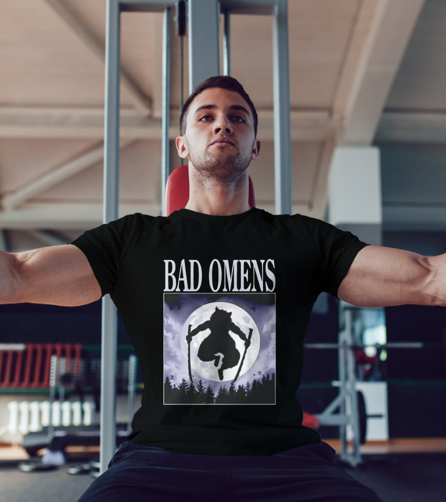 Bad Omens Demon Slayer Moonlit Warrior Scene T-Shirt