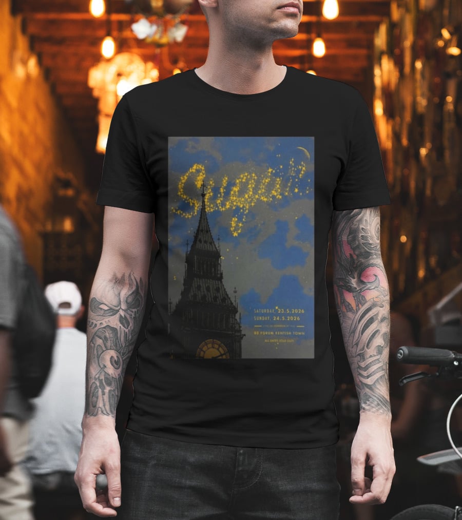 SUGAR Love You Even Still Tour 2026 Bob Mould London O2 Forum Kentish Town T-Shirt