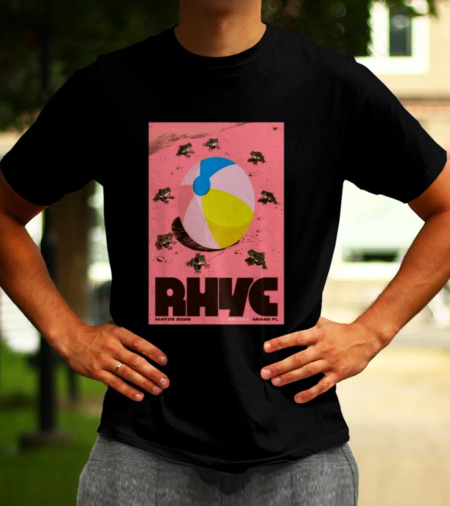 Rhye May 25 2026 ZeyZey Miami FL Tour Beach Ball Frogs T-Shirt