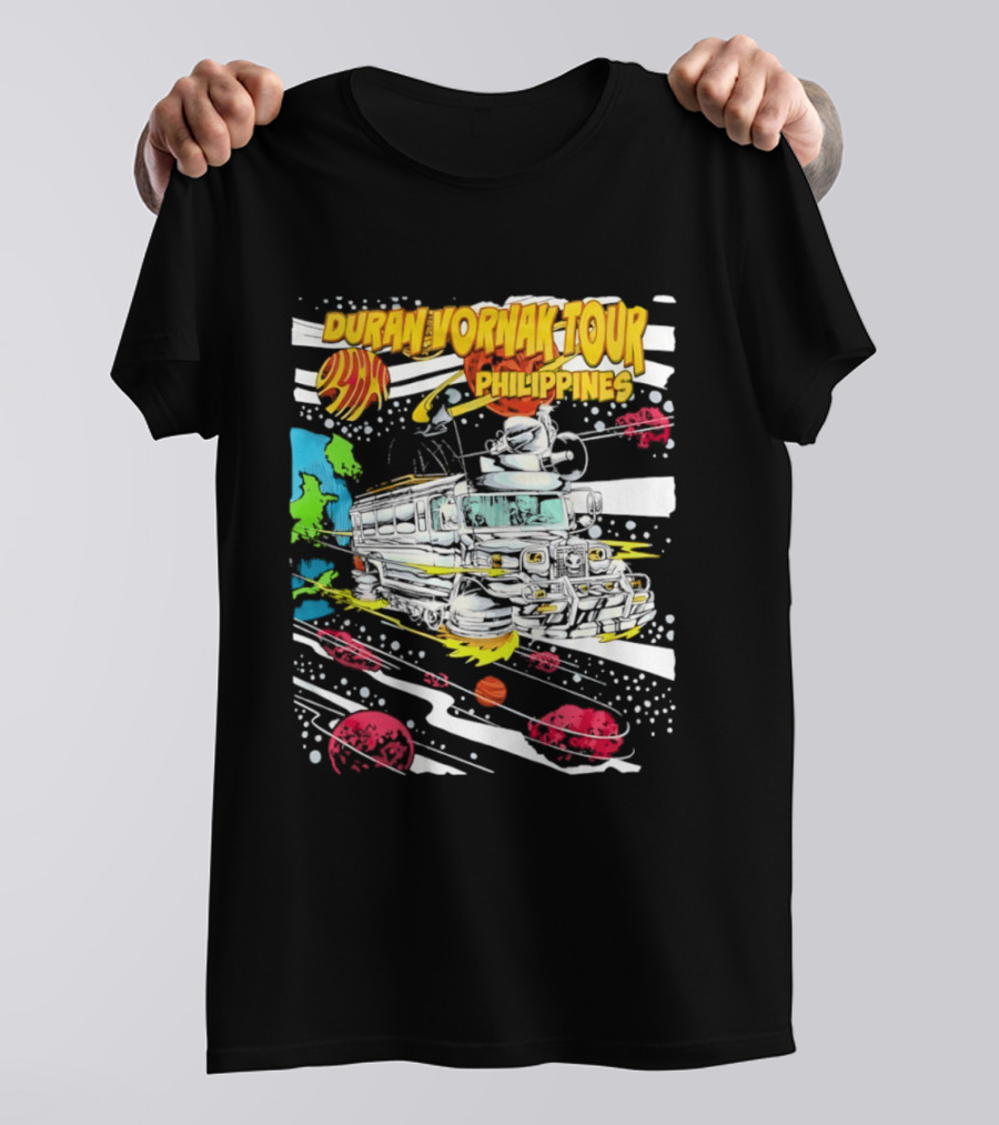 Duran Vornak Tour Philippines Colorful Jeepney Space Adventure T-Shirt