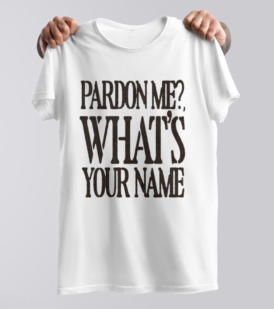 Zayn Pardon Me What's Your Name T-Shirt