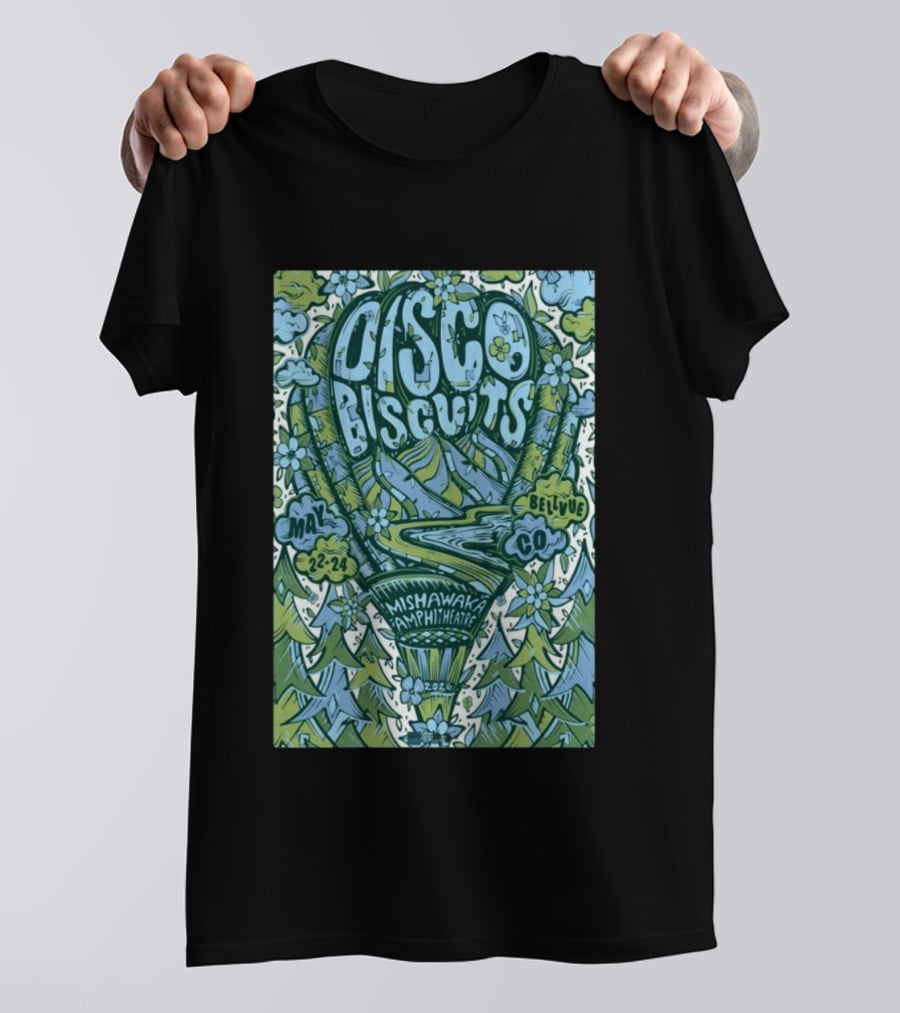 Disco Biscuits Mishawaka Amphitheatre May 22 24 2026 Bellvue CO T-Shirt