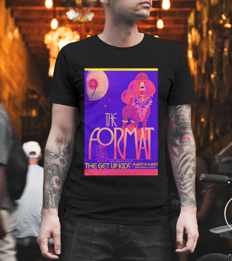 The Format October 9 2026 Radio City Music Hall The Get Up Kids Phantom Planet T-Shirt