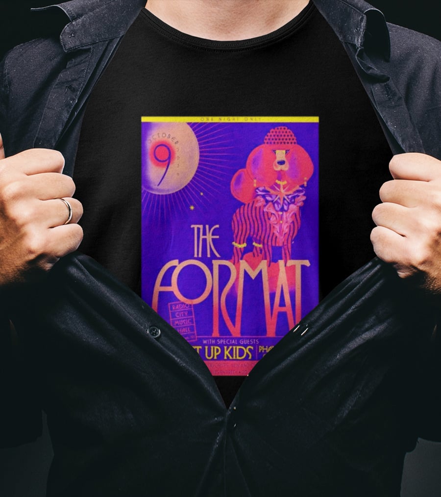 The Format October 9 2026 Radio City Music Hall The Get Up Kids Phantom Planet T-Shirt