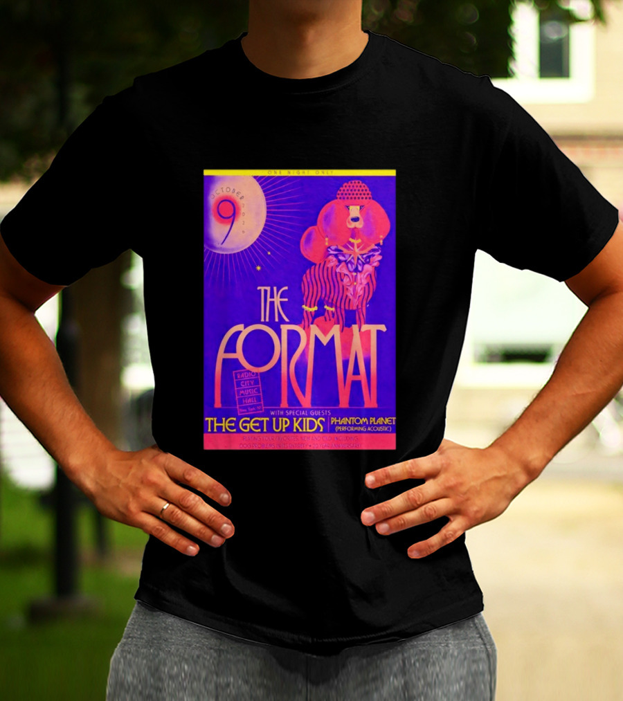 The Format October 9 2026 Radio City Music Hall The Get Up Kids Phantom Planet T-Shirt