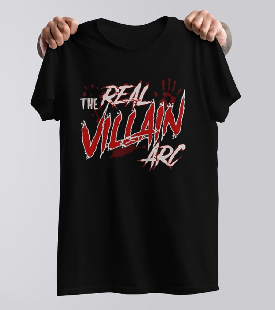 The Real Villain Arc Bloodstained Handprint T-Shirt