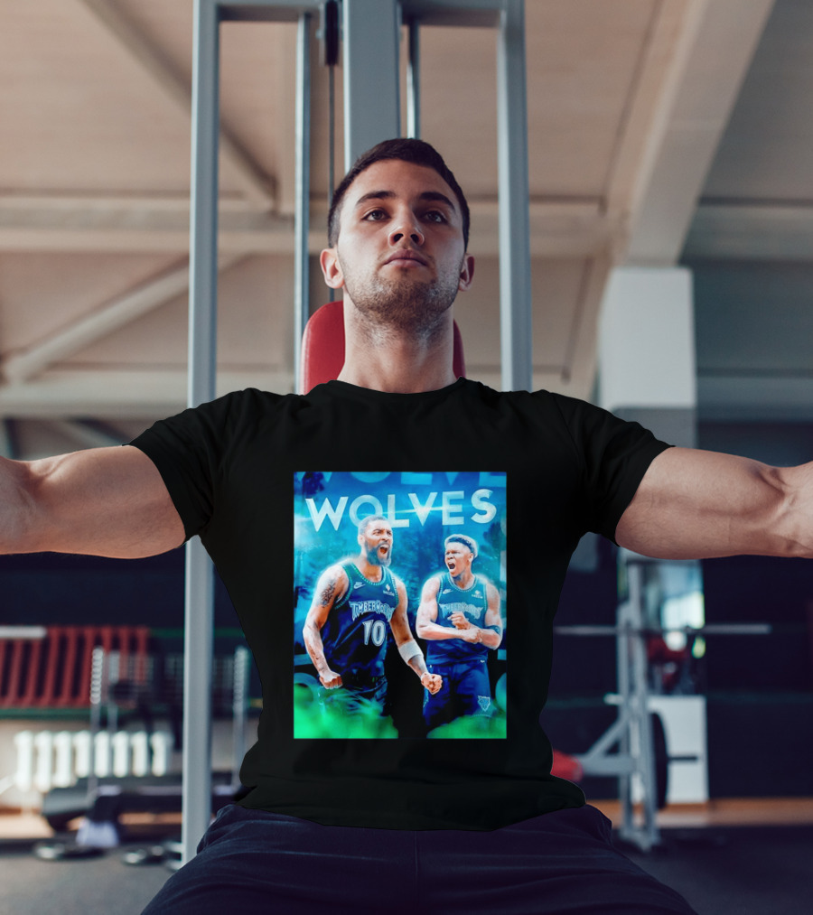 Wolves Timberwolves Kyrie Irving Anthony Edwards Basketball NBA Stars T-Shirt