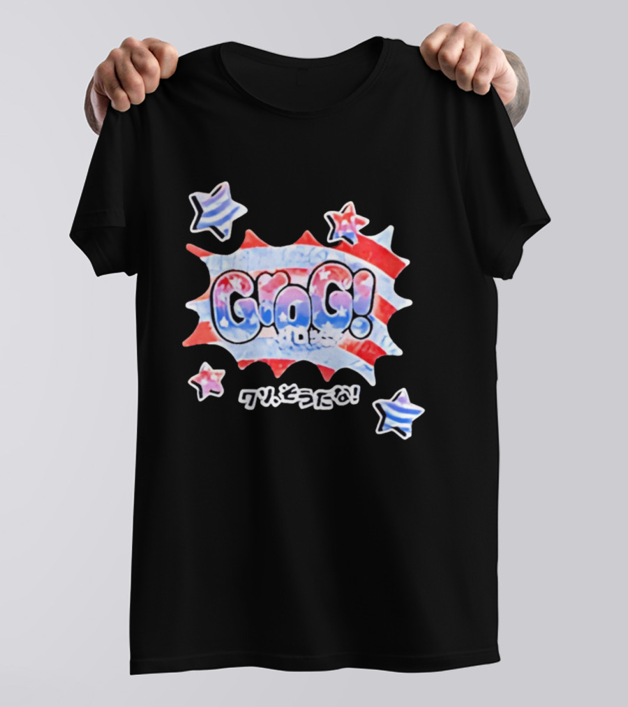 Live Free Grog Hard Grog 2026 Grog Tour Stars And Stripes Comic Burst T-Shirt