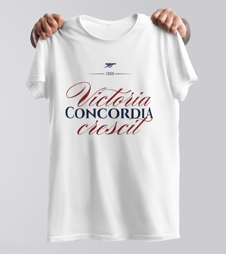 Arsenal FC 1886 Victoria Concordia Crescit T-Shirt