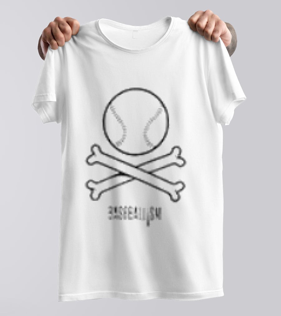 Baseballism Pick Your Poison Skull Crossbones Baseball T-Shirt