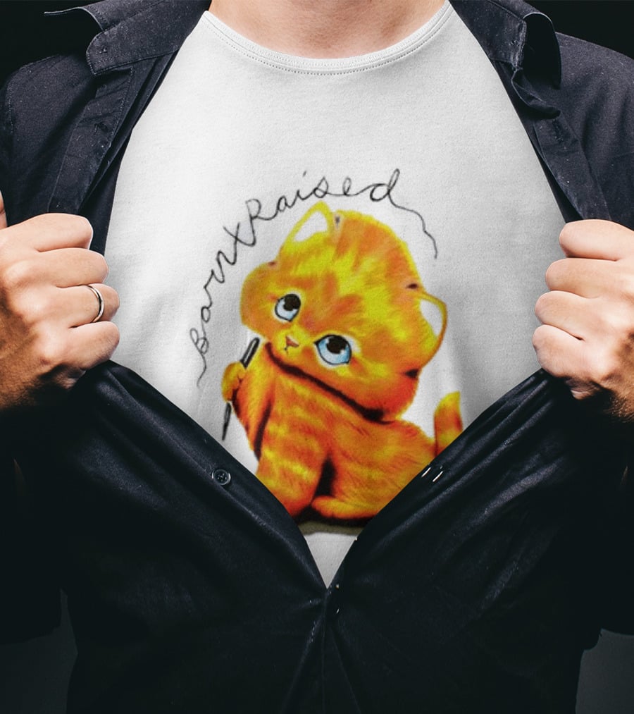 Born X Raised Mischief Orange Cat T-Shirt