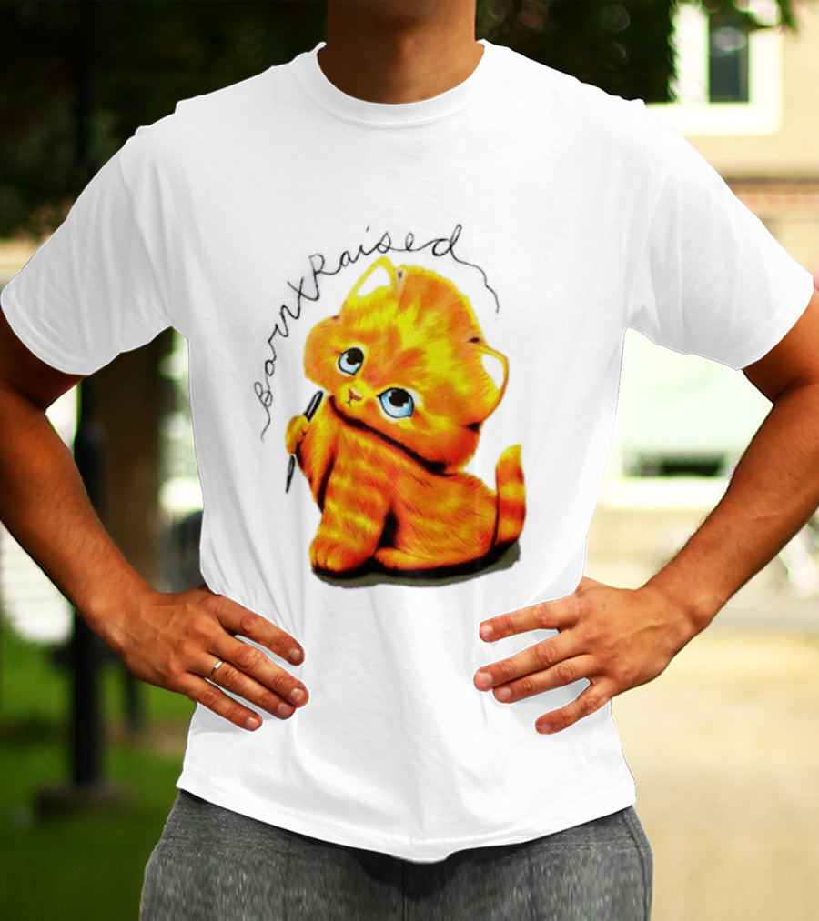 Born X Raised Mischief Orange Cat T-Shirt
