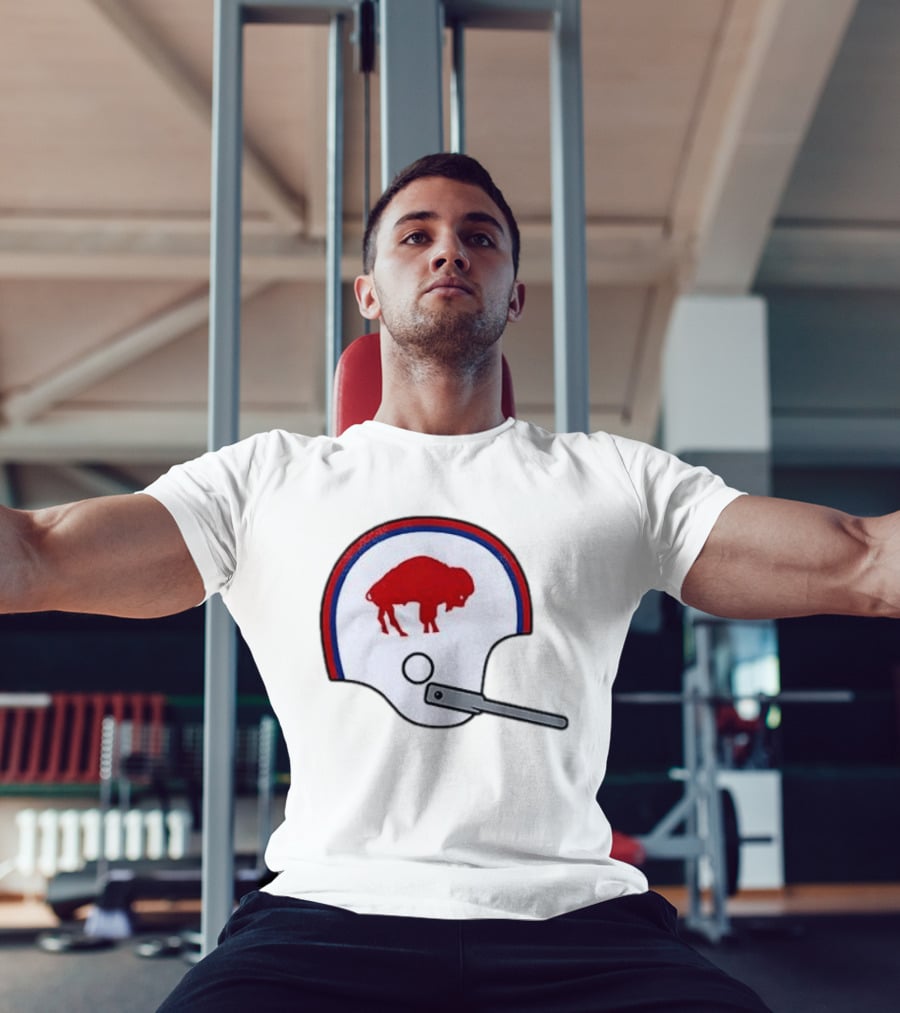 Buffalo Bills Football Team Red And Blue Helmet T-Shirt