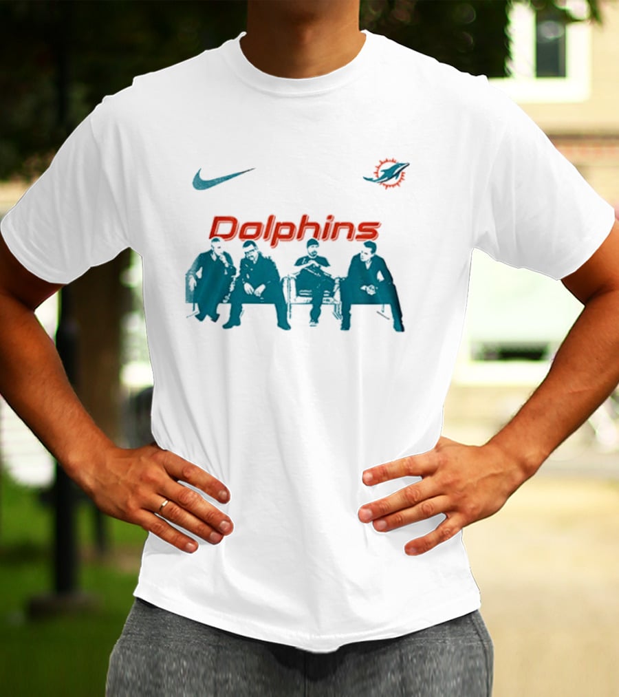 Miami Dolphins Nike Collaboration U2 Band Meeting T-Shirt