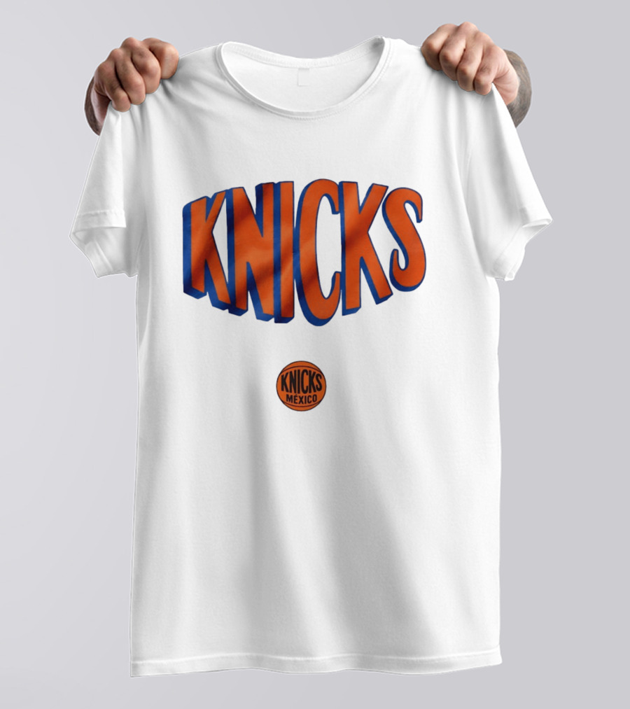 New York Knicks Mexico Basketball Team Knicks Mexico Collaboration T-Shirt