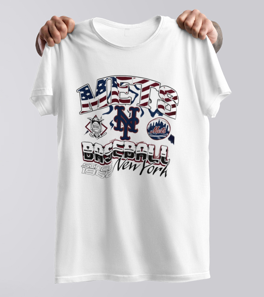New York Mets Baseball Stars And Stripes Since 1962 T-Shirt