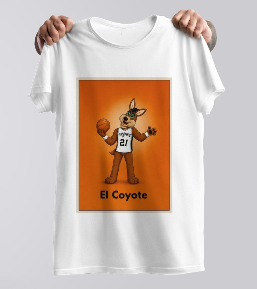 El Coyote Spurs 21 Basketball NBA San Antonio T-Shirt