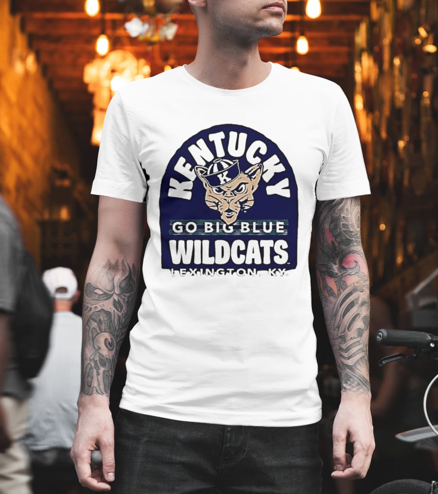 Kentucky Wildcats Go Big Blue Sailor Hat Lexington KY T-Shirt