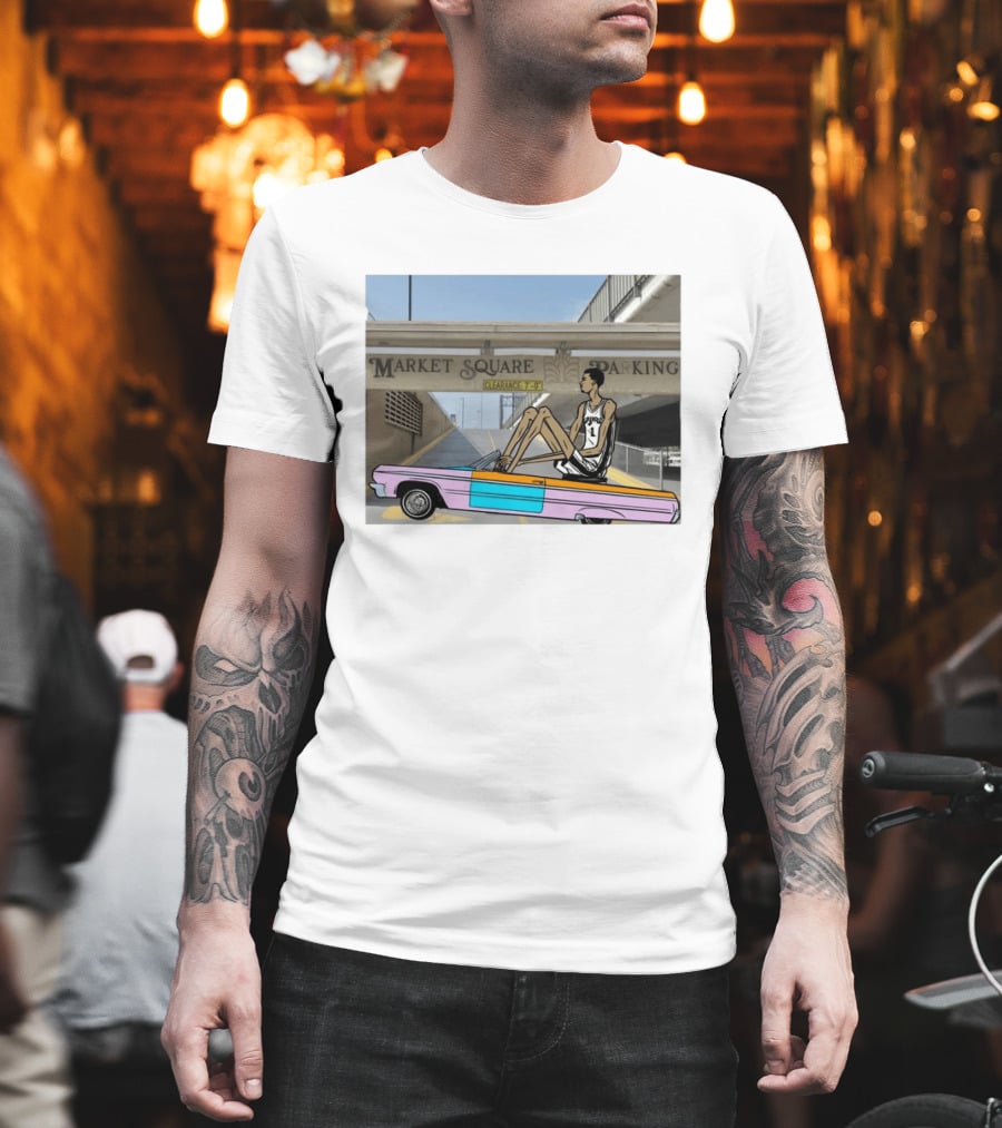 Victor Wembanyama Cruisin' Market Square Spurs 1 T-Shirt