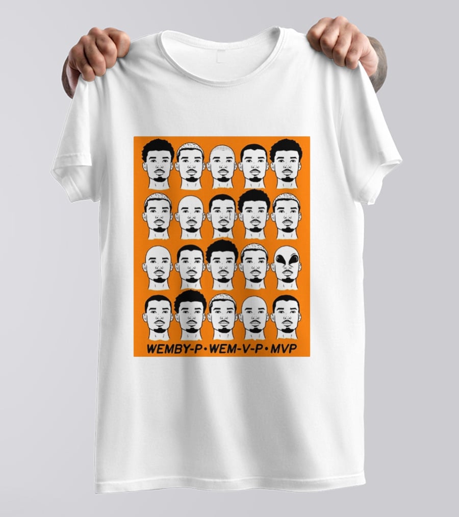 WEMBY P WEM V P MVP Victor Wembanyama Faces Collection T-Shirt