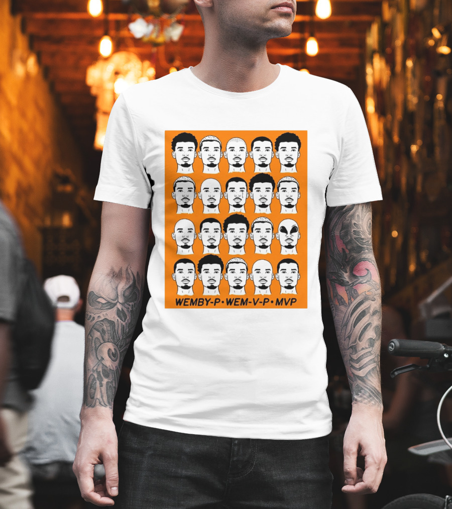 WEMBY P WEM V P MVP Victor Wembanyama Faces Collection T-Shirt