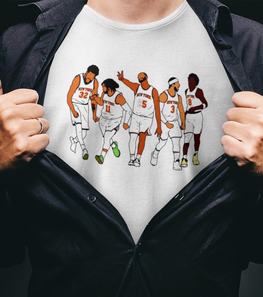 New York Knicks Game 2 Jon Stewart Cavaliers Basketball Team Celebration T-Shirt