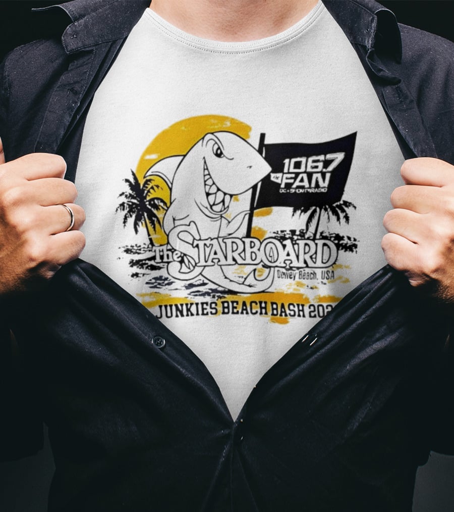 The Starboard 106.7 Junkies Beach Bash Dewey Beach USA 2026 T-Shirt