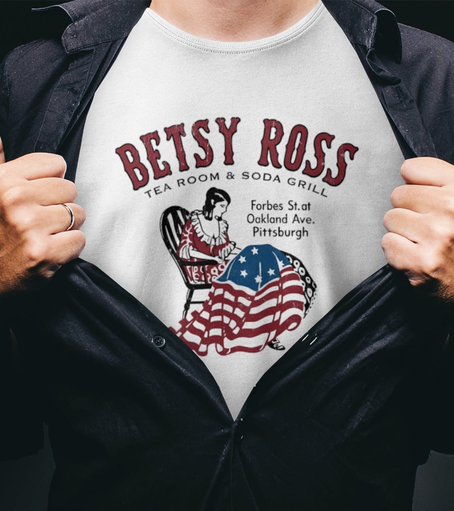 Betsy Ross Tea Room Soda Grill Forbes St Oakland Ave Pittsburgh T-Shirt