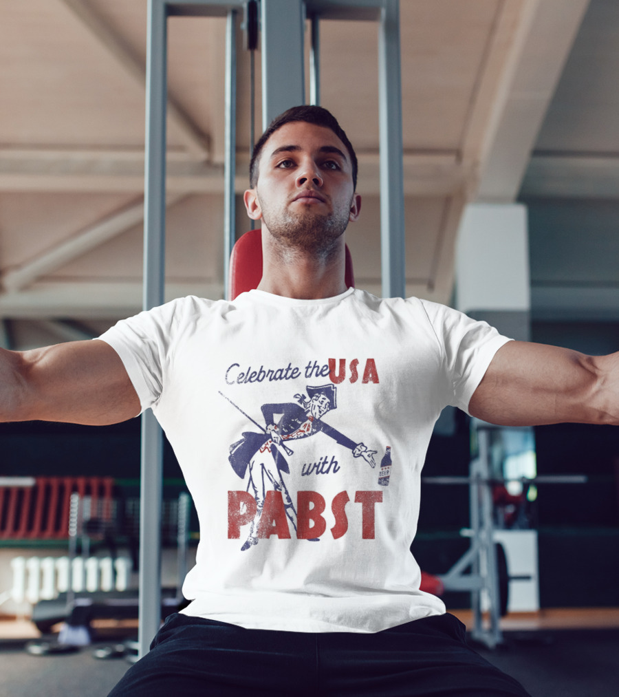 Celebrate The USA With Pabst Patriotic Beer T-Shirt