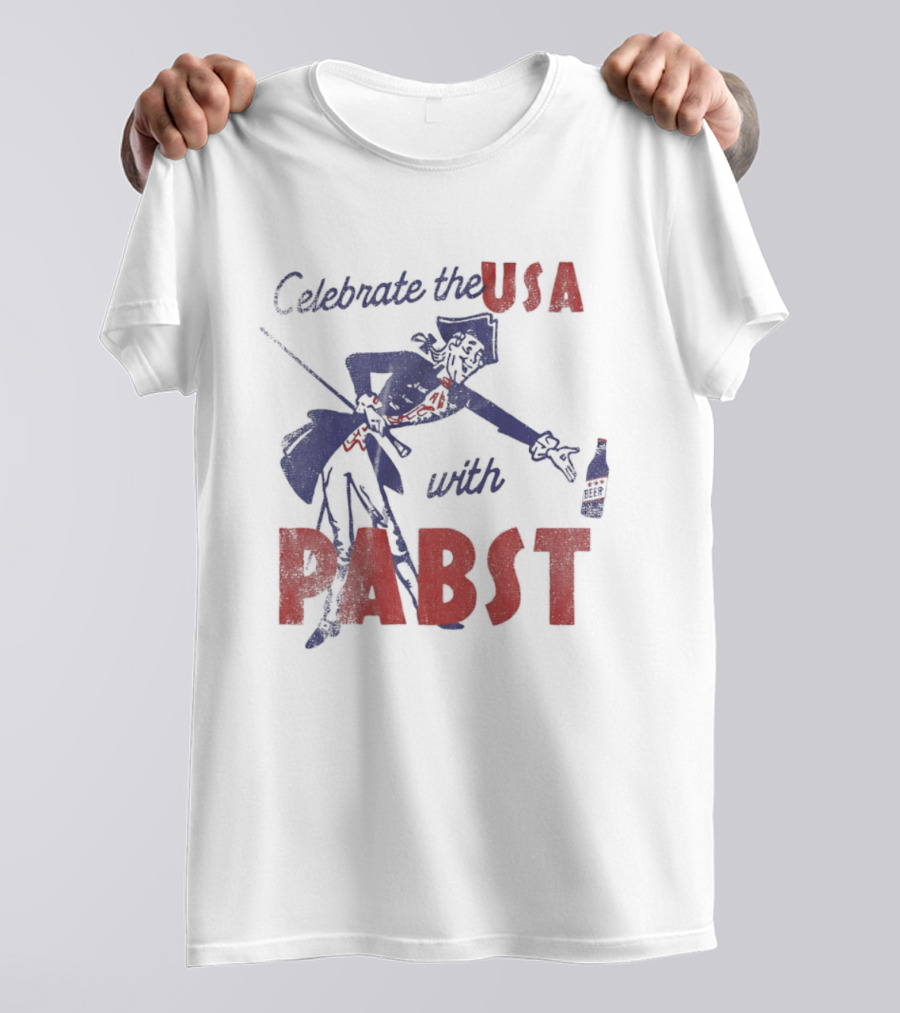 Celebrate The USA With Pabst Patriotic Beer T-Shirt