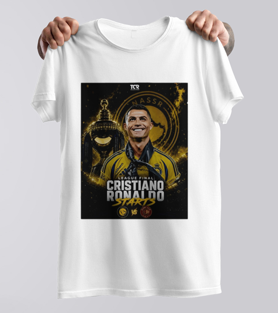 League Final Cristiano Ronaldo Starts Al Nassr Vs Damac Club T-Shirt