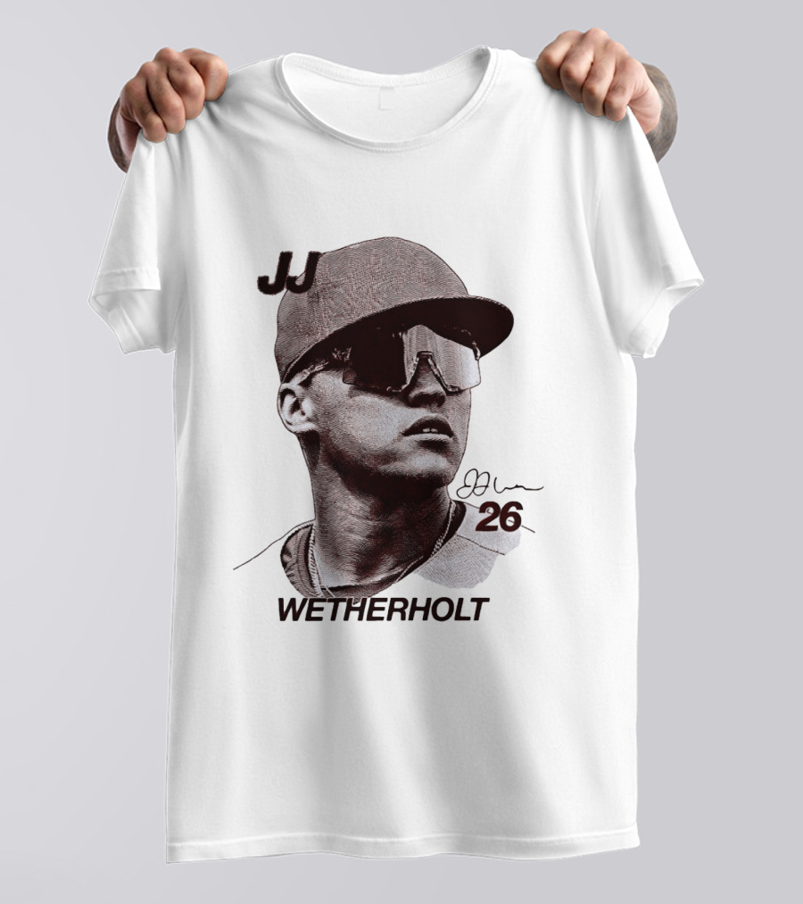 JJ Wetherholt 26 St. Louis Cardinals Baseball Big Head T-Shirt