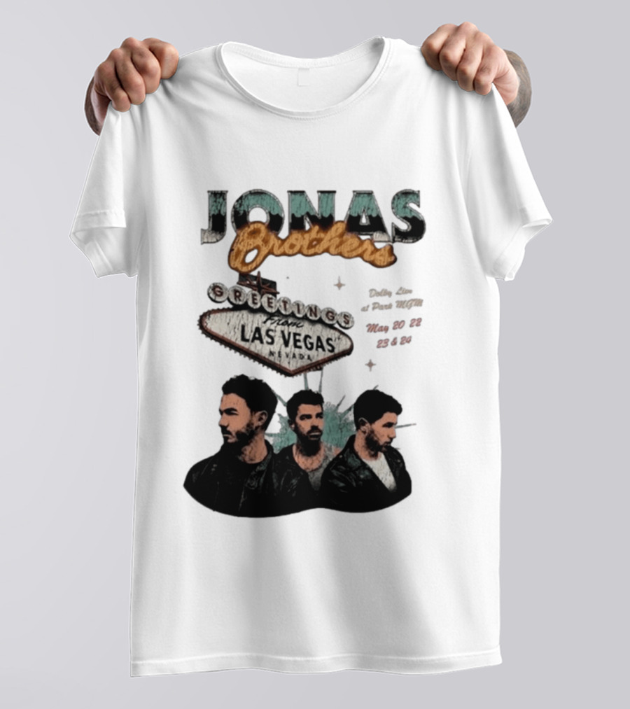 Jonas Brothers Greetings From Las Vegas Nevada May 17 18 2026 Event T-Shirt