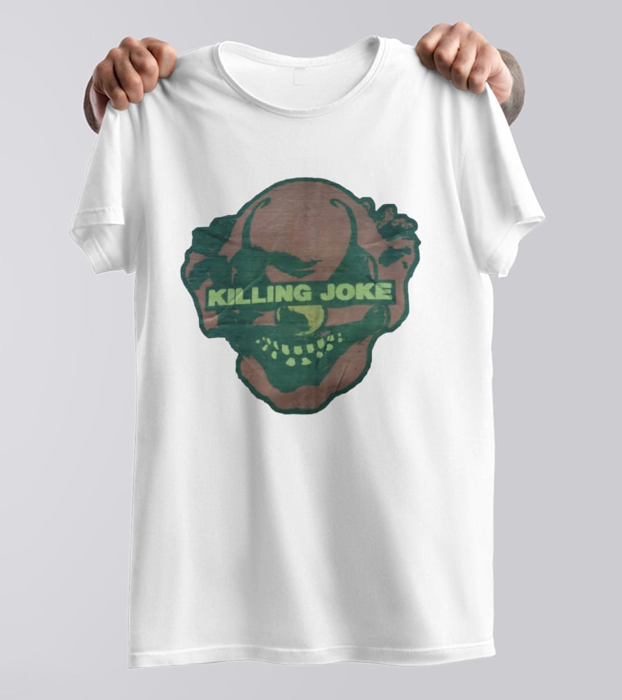 Killing Joke Clown Face With Green Text And Smiling Expression T-Shirt