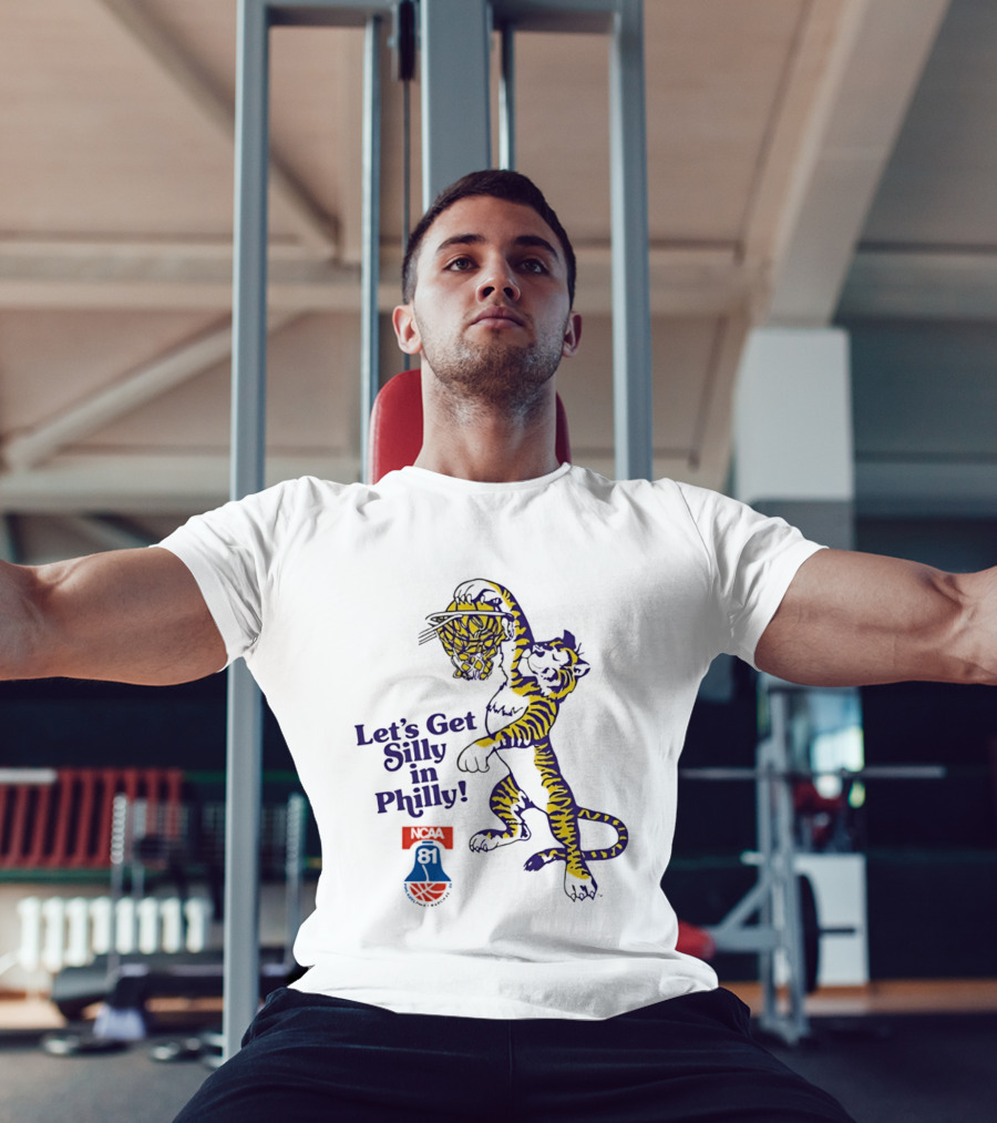 LSU Tigers Let's Get Silly In Philly NCAA 81 Basketball Dunking T-Shirt