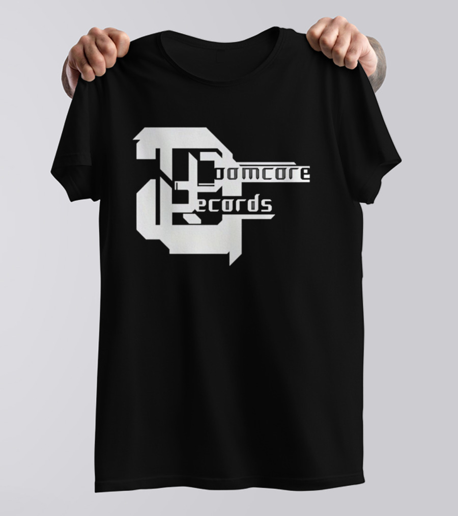 Doomcore Records Bold Stylized T-Shirt