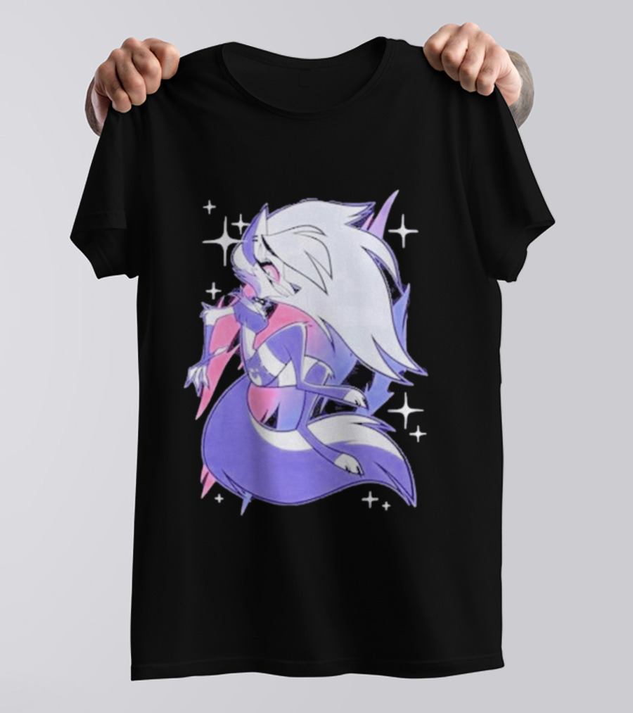 Helluva Boss Loona Bisexual Pride Character Sparkling Aesthetic T-Shirt