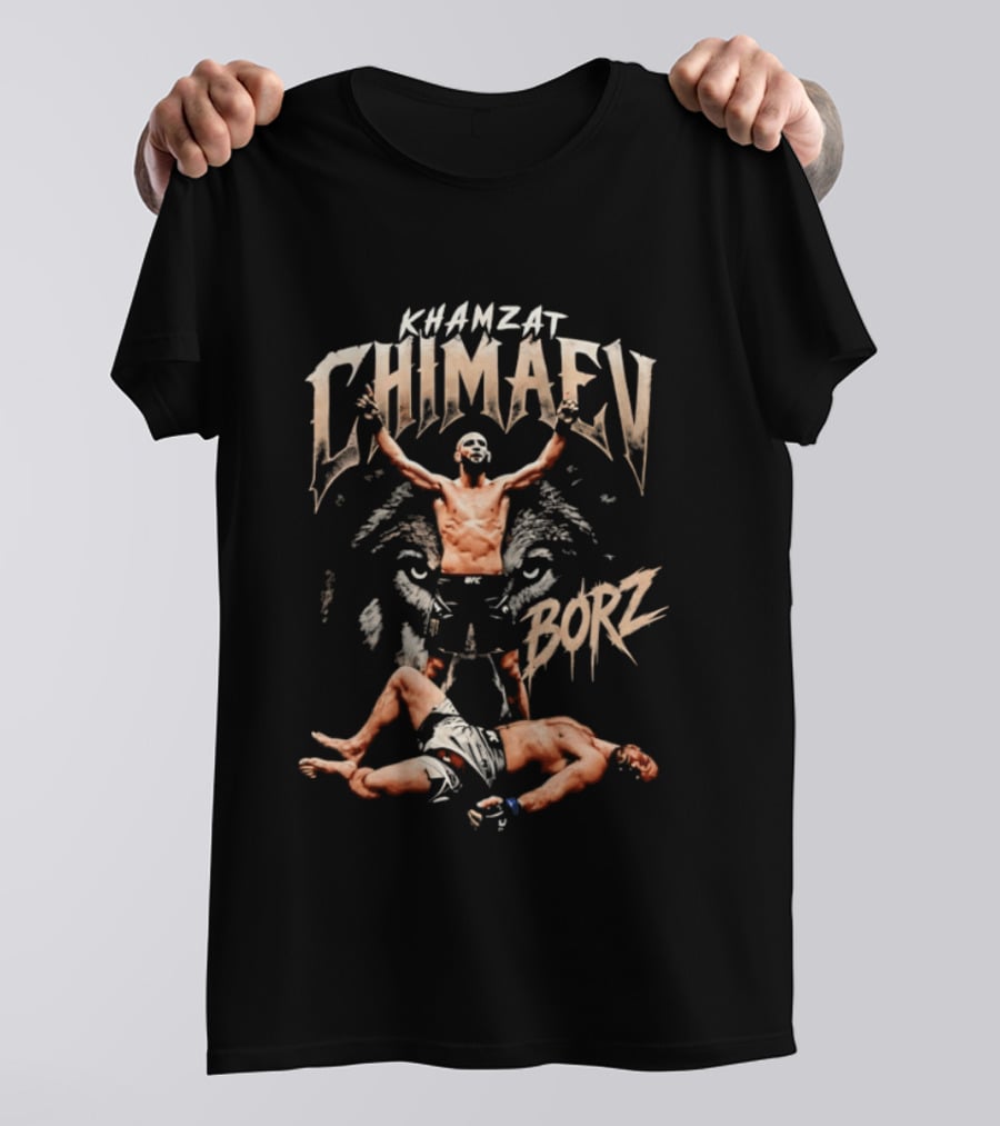 Khamzat Chimaev Borz Unstoppable Force MMA Victory T-Shirt