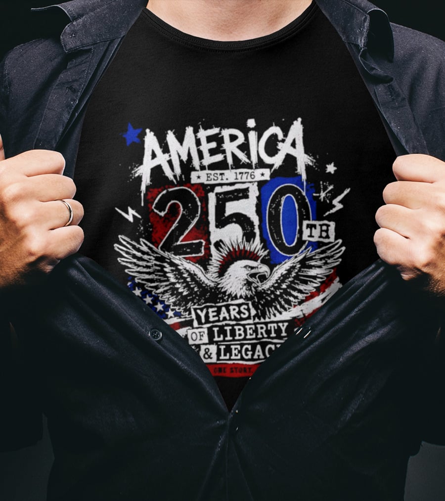 America 250th Liberty And Legacy Eagle T-Shirt