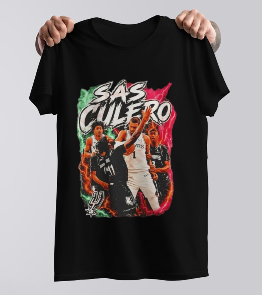 San Antonio Spurs SAS Culero Victor Wembanyama Basketball Players T-Shirt